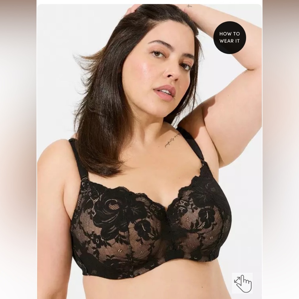 Torrid Balconette Lightly Lined Bra 40B NWT